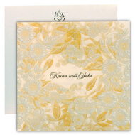 Islamic wedding cards, Flower based indian cards, Indian cards London